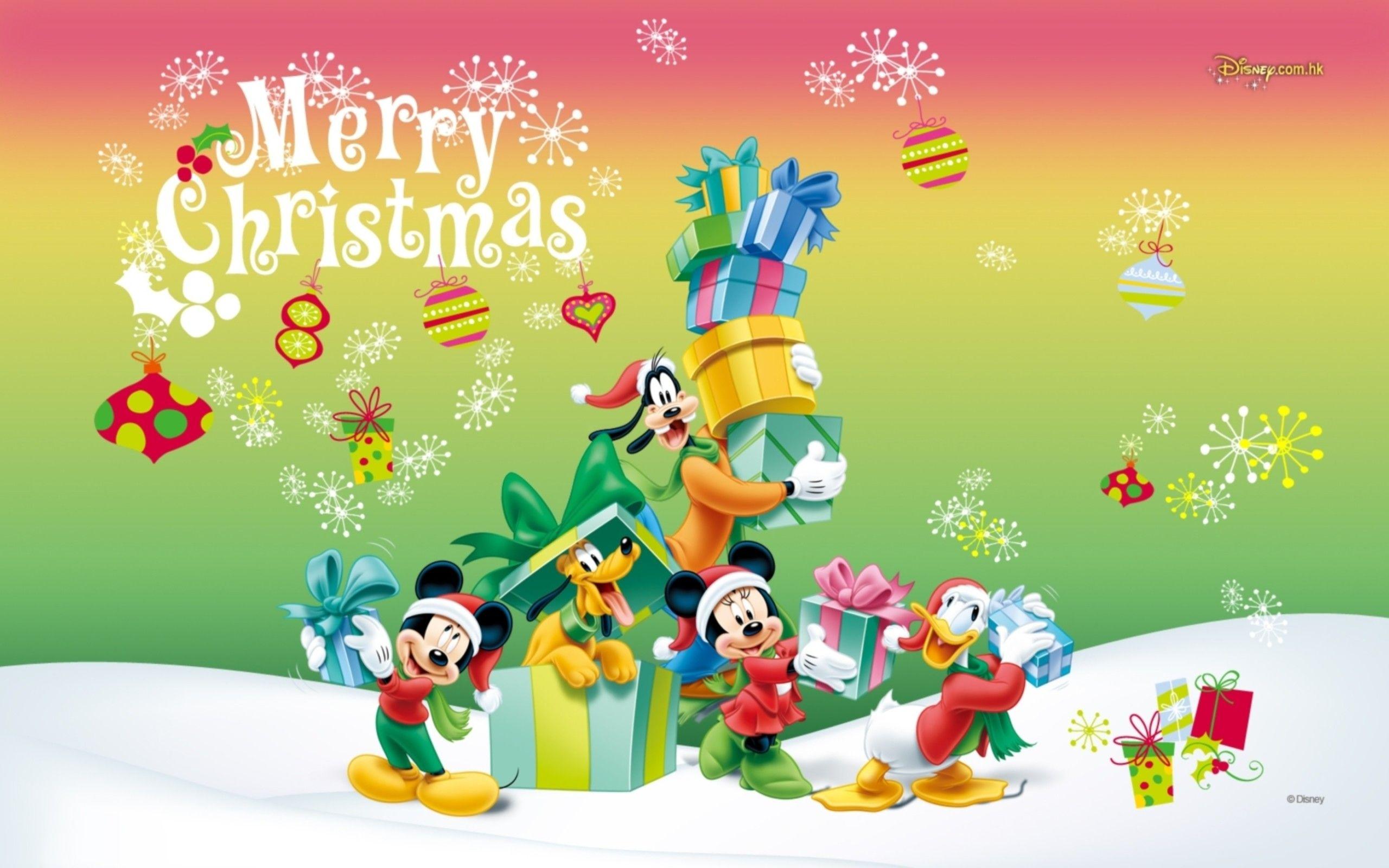 Cartoon Merry Christmas Wallpapers Wallpaper Cave