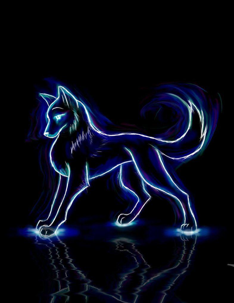 Neon Wolf Wallpapers Wallpaper Cave