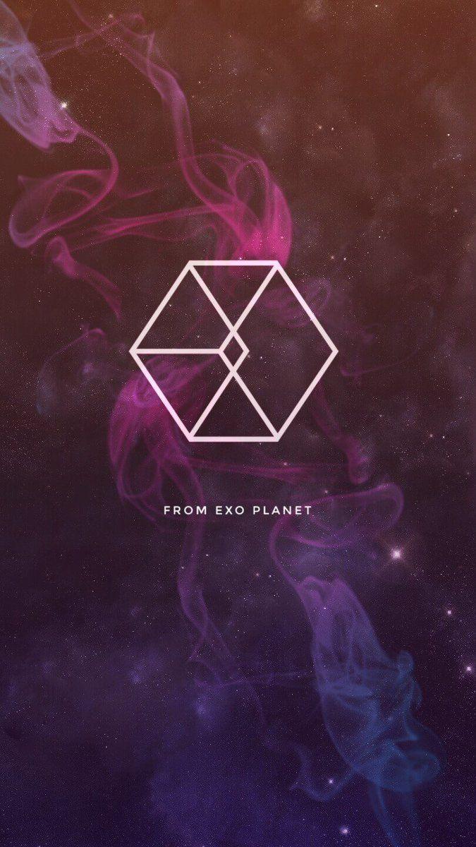 EXO Logo Wallpaper Exo Desktop Wallpapers Wallpapersafari Deviantart