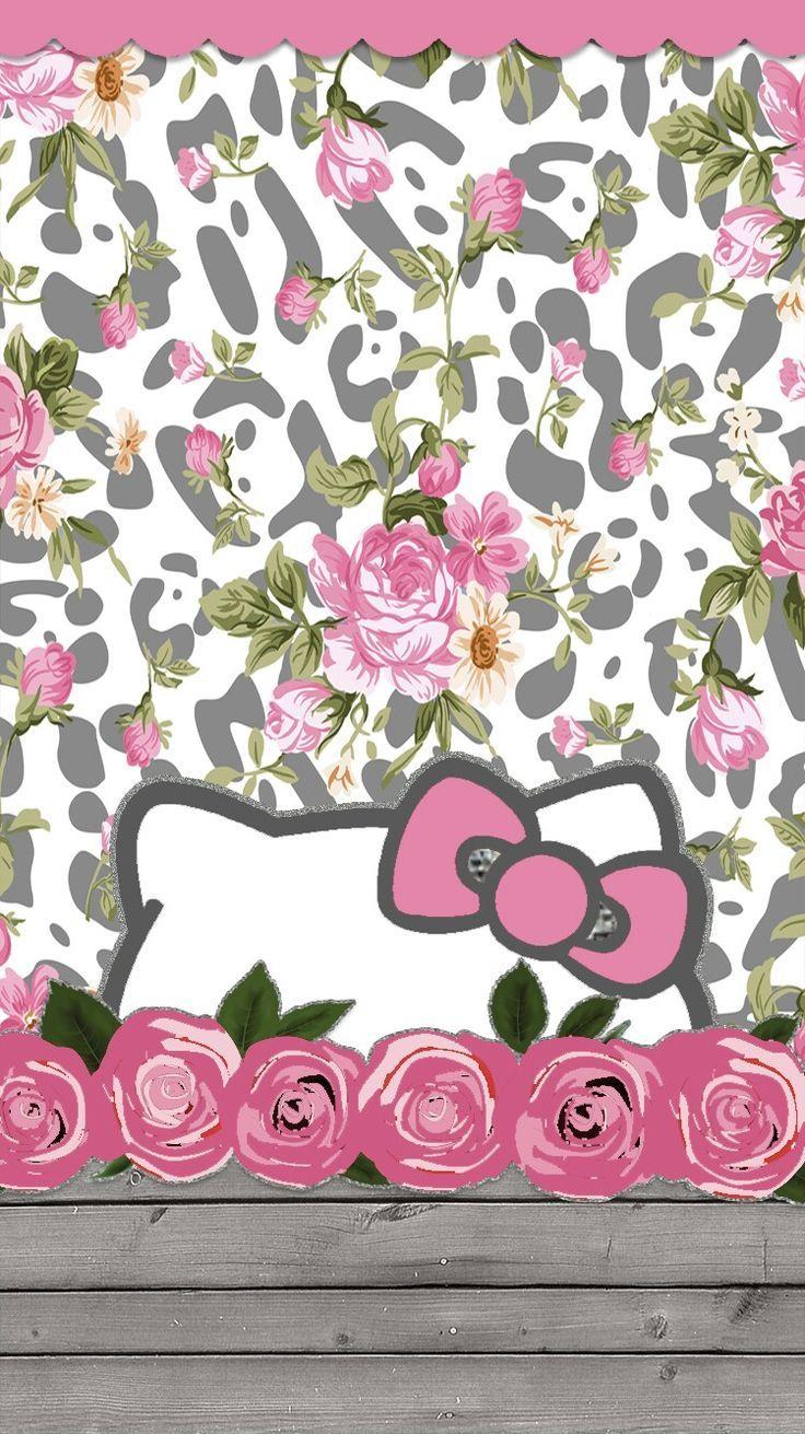 Hello Kitty Floral Wallpapers Wallpaper Cave