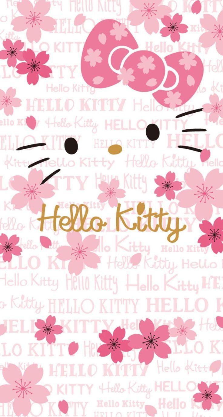 Hello Kitty Floral Wallpapers Wallpaper Cave