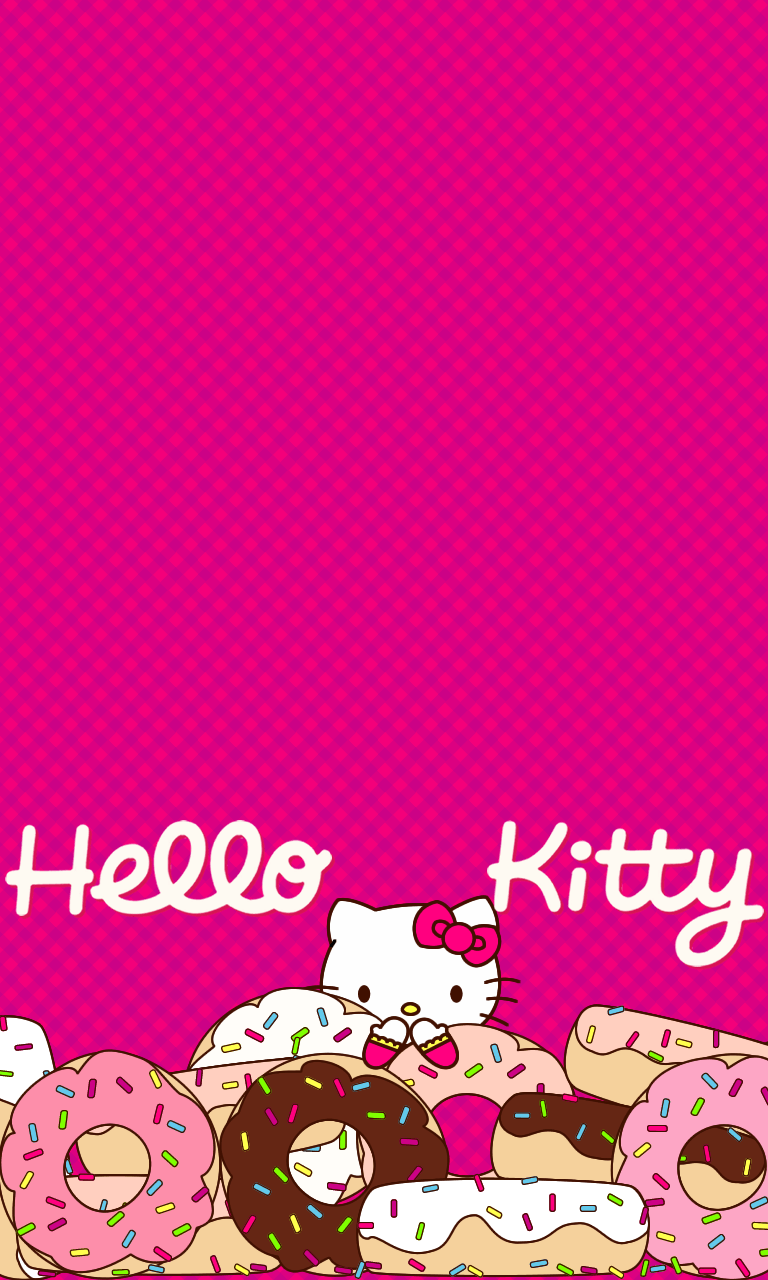 Wallpapers Hello Kitty Hitam Pink Wallpaper Cave