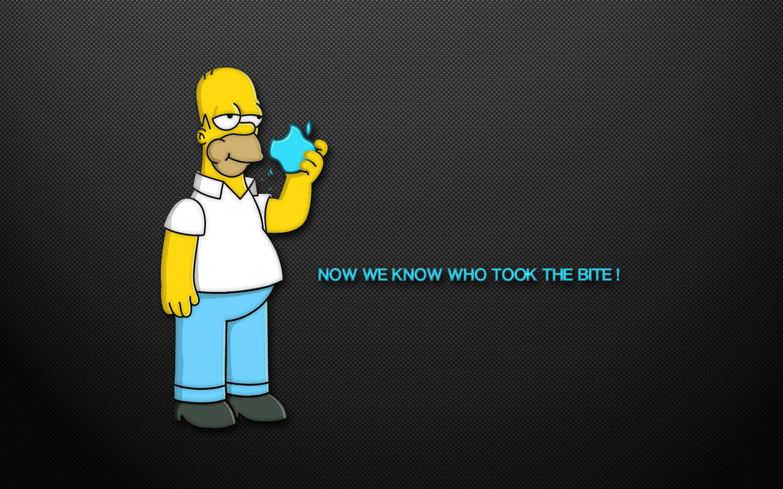 Homer Simpson Apple Wallpapers Wallpaper Cave