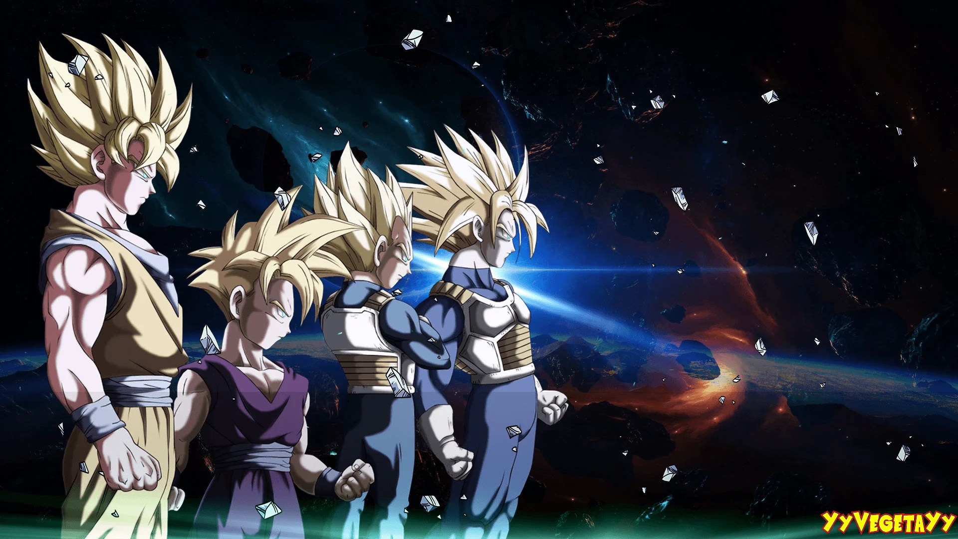 Vegeta And Trunks Wallpapers Wallpaper Cave