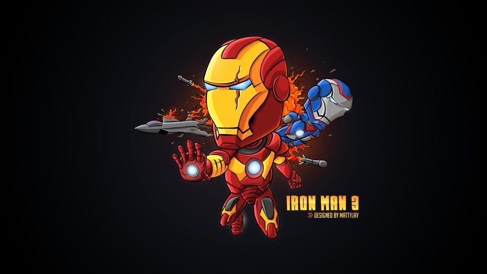 Iron Man Cartoon Wallpapers Wallpaper Cave