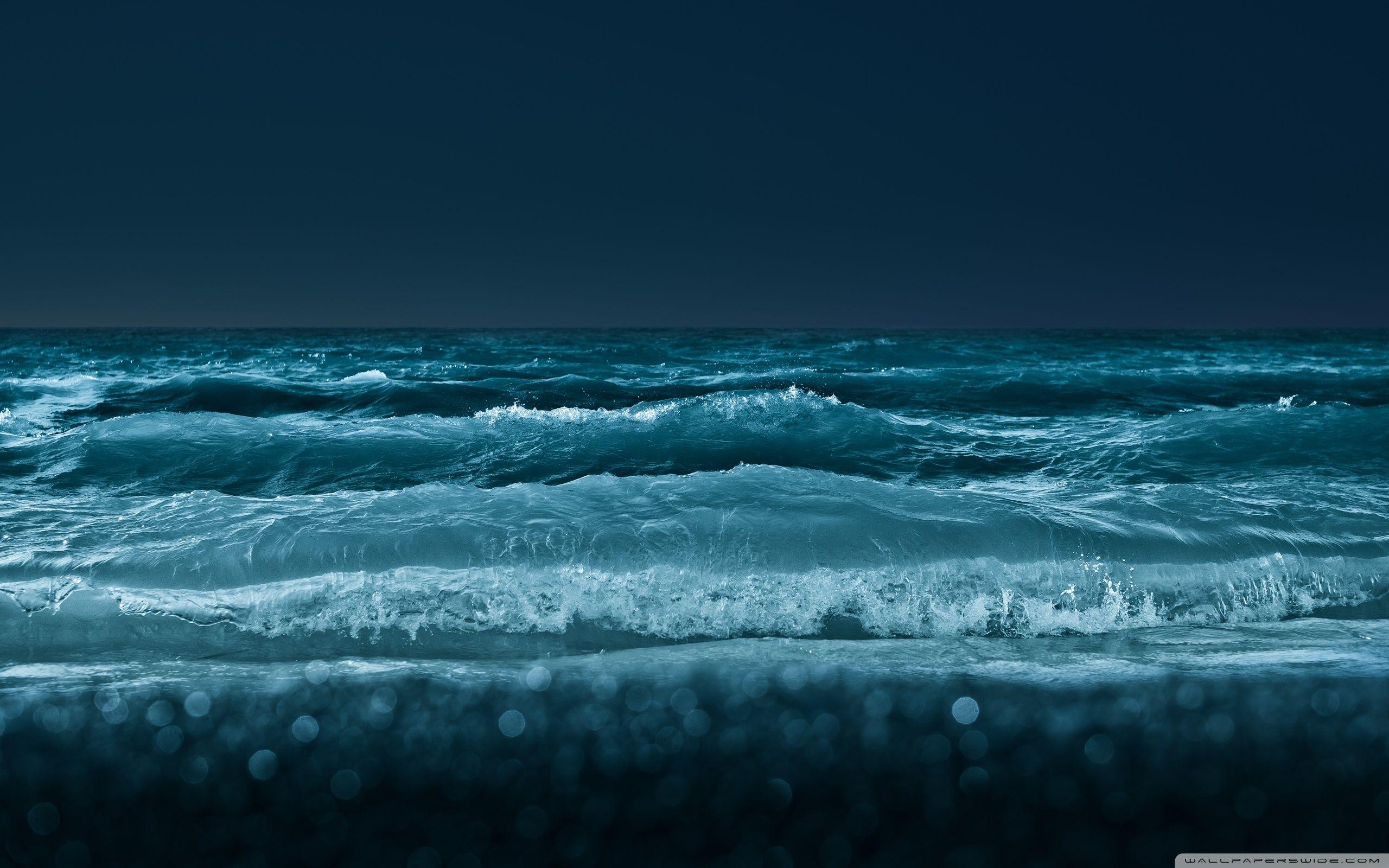 Ocean Night Desktop Wallpaper
