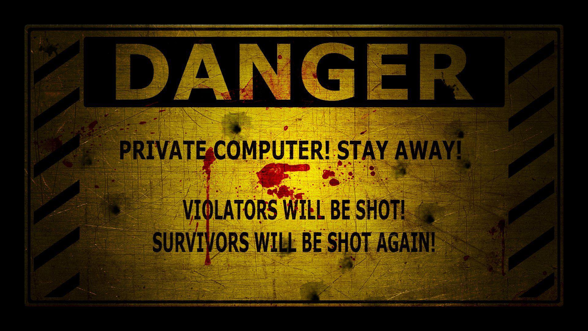 Danger Sign Wallpapers Wallpaper Cave