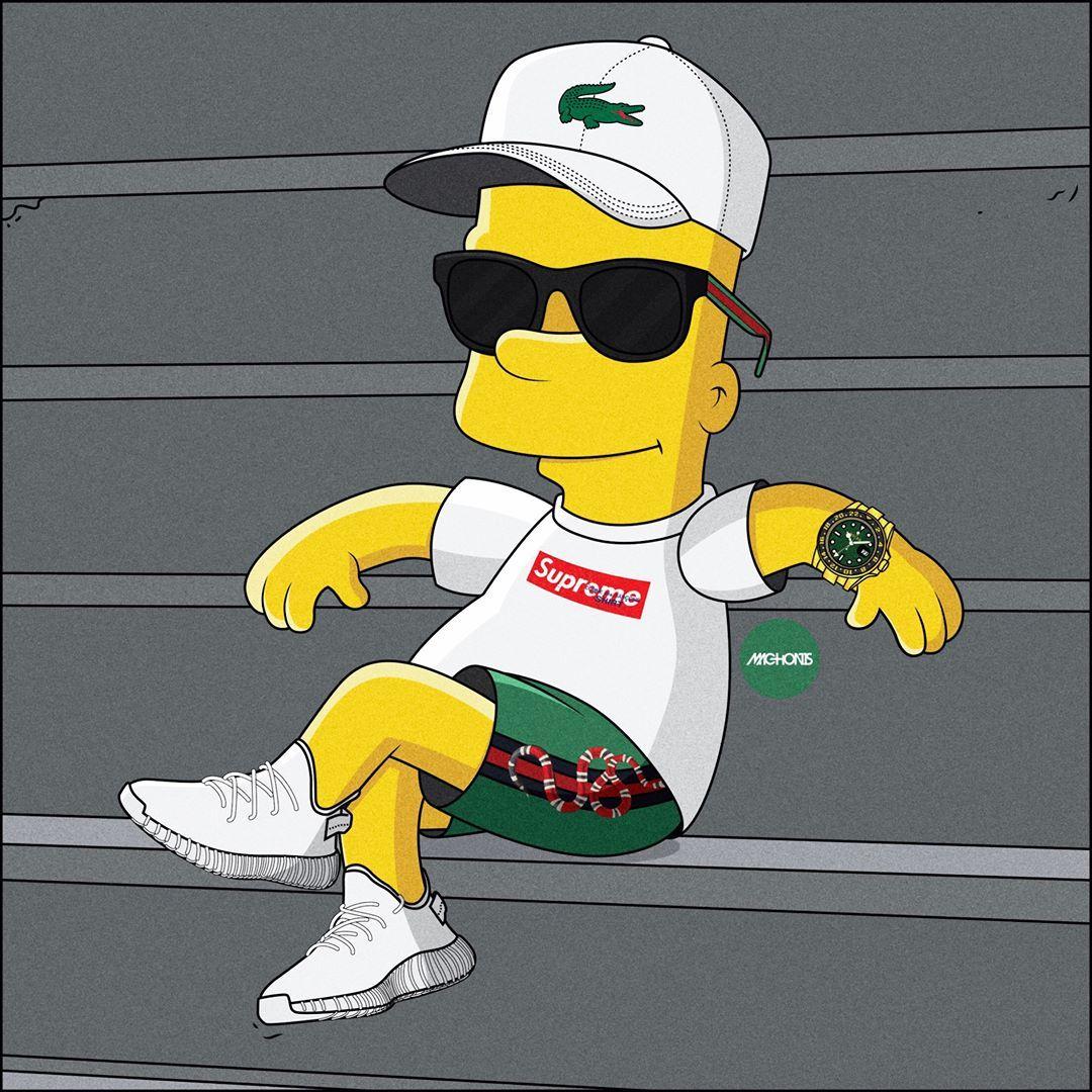Bart Simpson Cool Supreme Wallpapers / Support us by sharing the