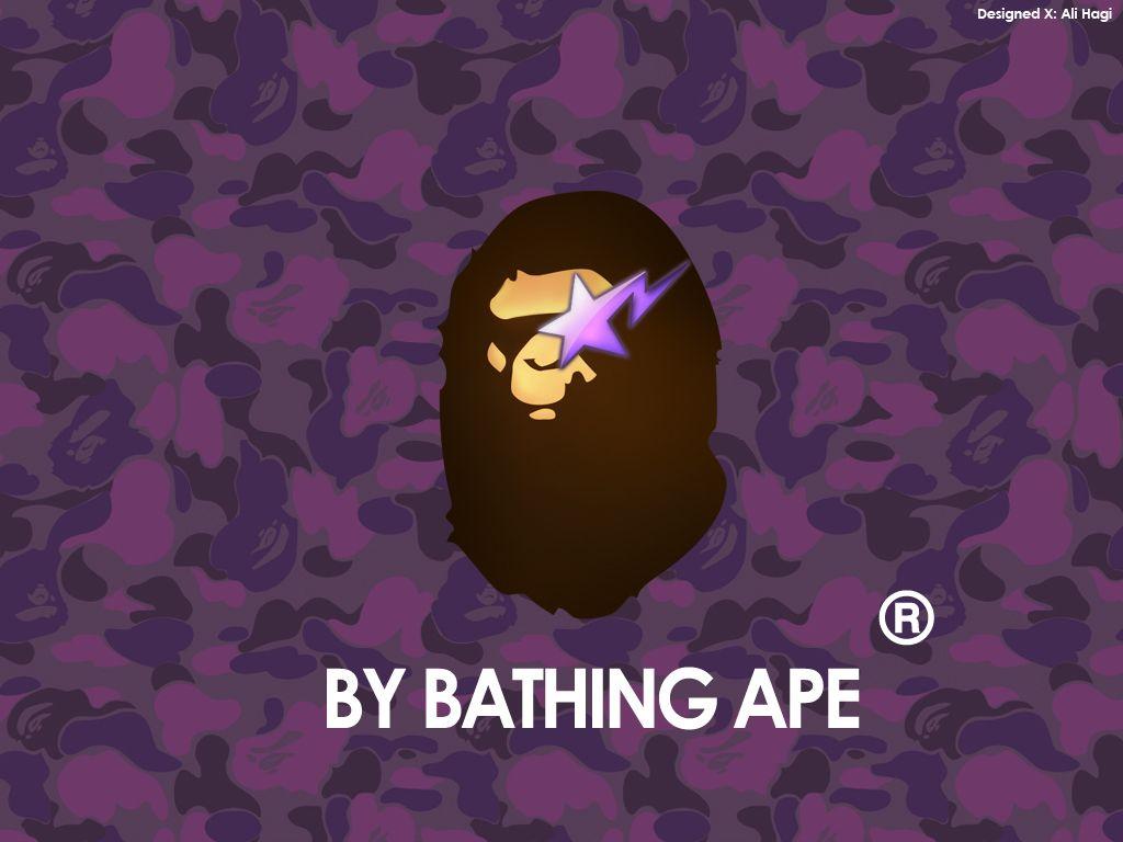 Purple Bape Wallpapers Wallpaper Cave
