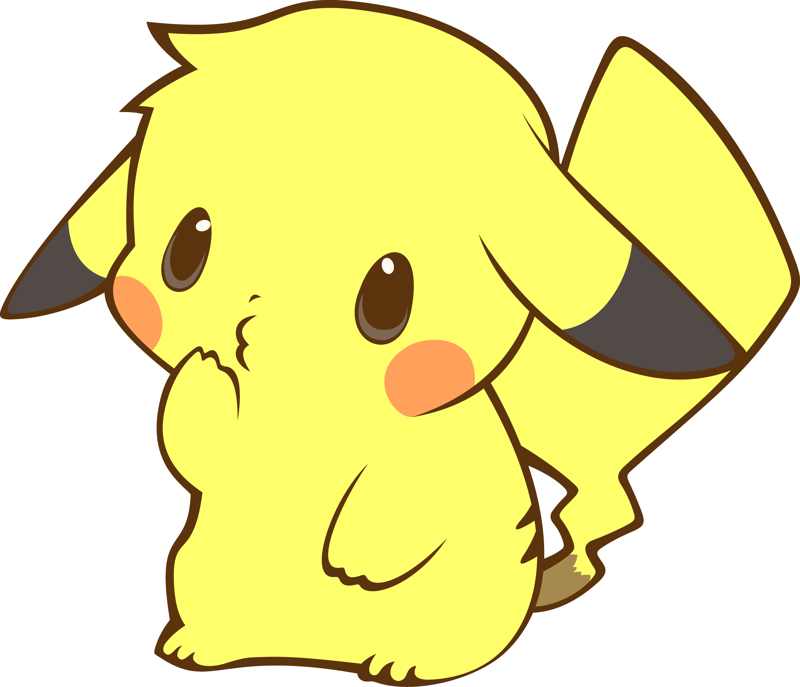 Cute Baby Pikachu Wallpaper