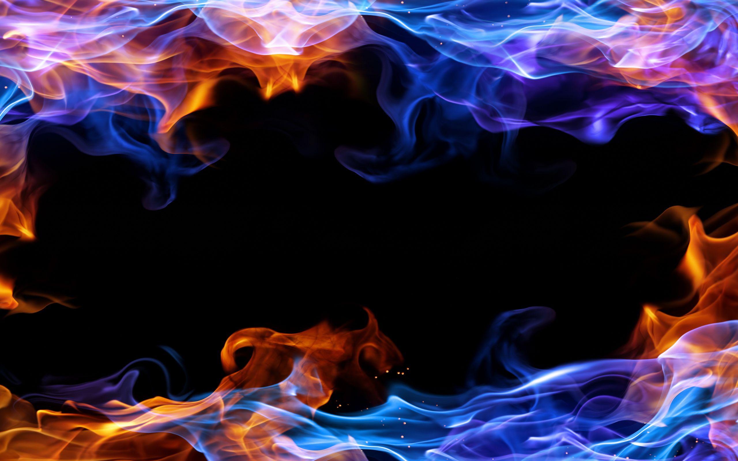 Blue And Red Fire Wallpapers Wallpaper Cave