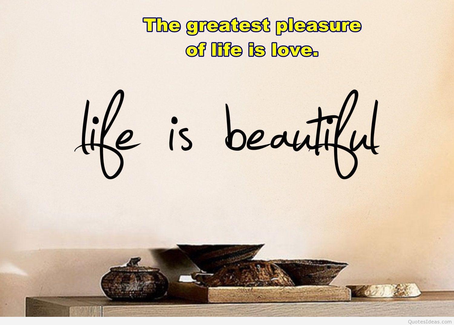 Life Is Beautiful Quotes Wallpapers Wallpaper Cave
