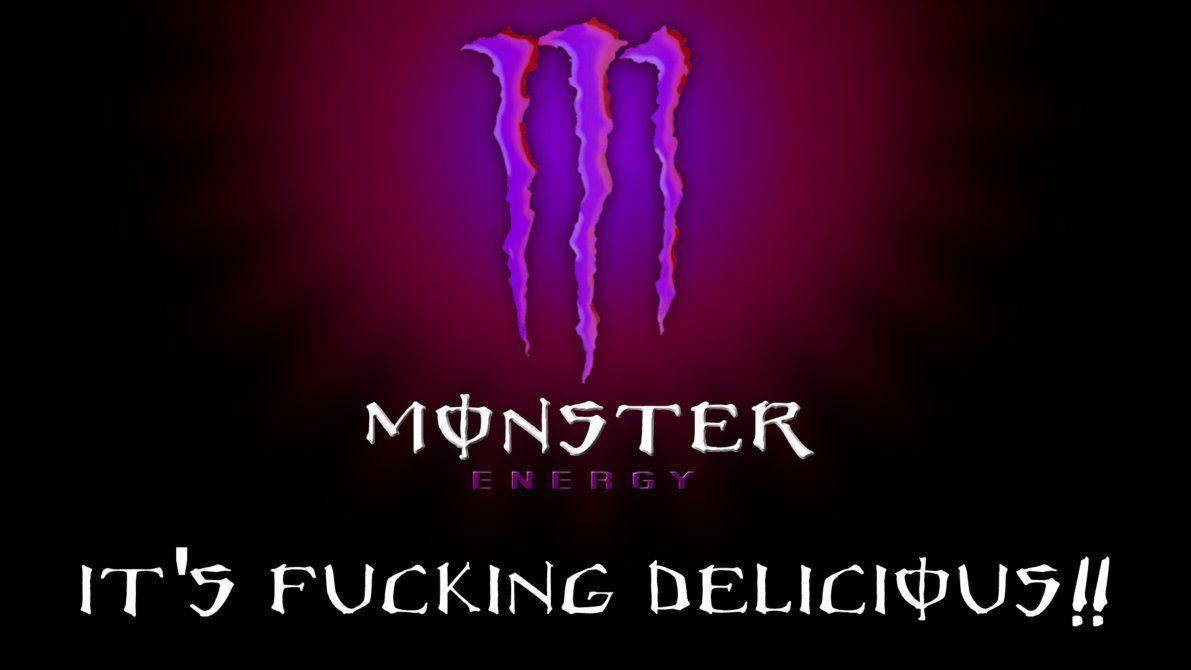 Monster Logo Purple Wallpapers Wallpaper Cave