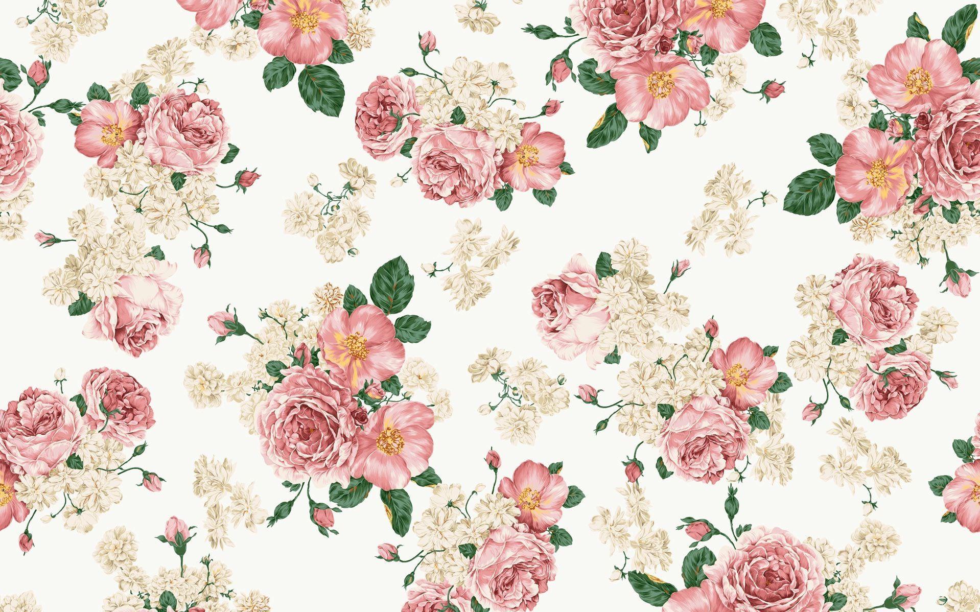 Wallpapers Vintage Flower Wallpaper Cave