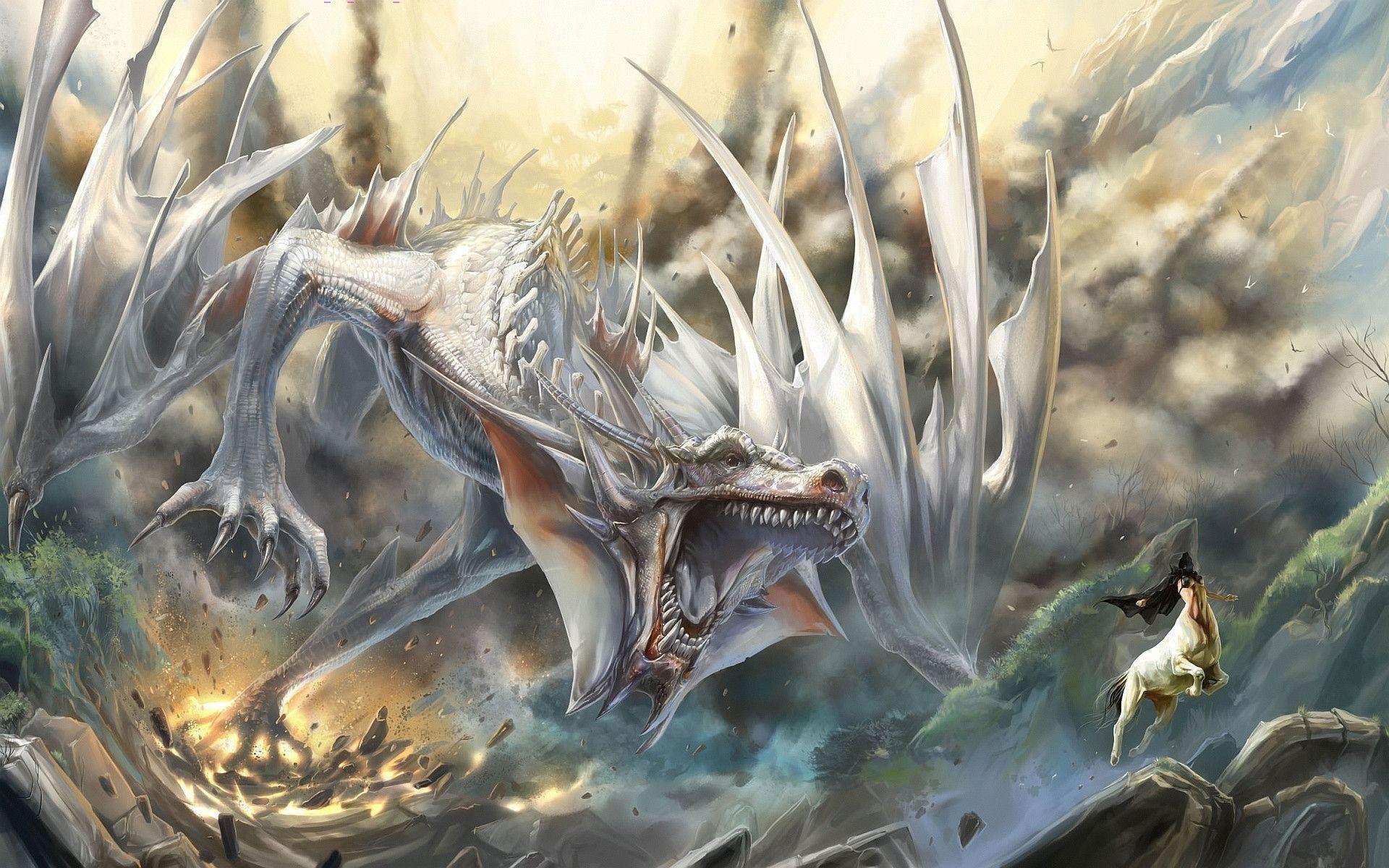 HD White Dragon Wallpapers Wallpaper Cave