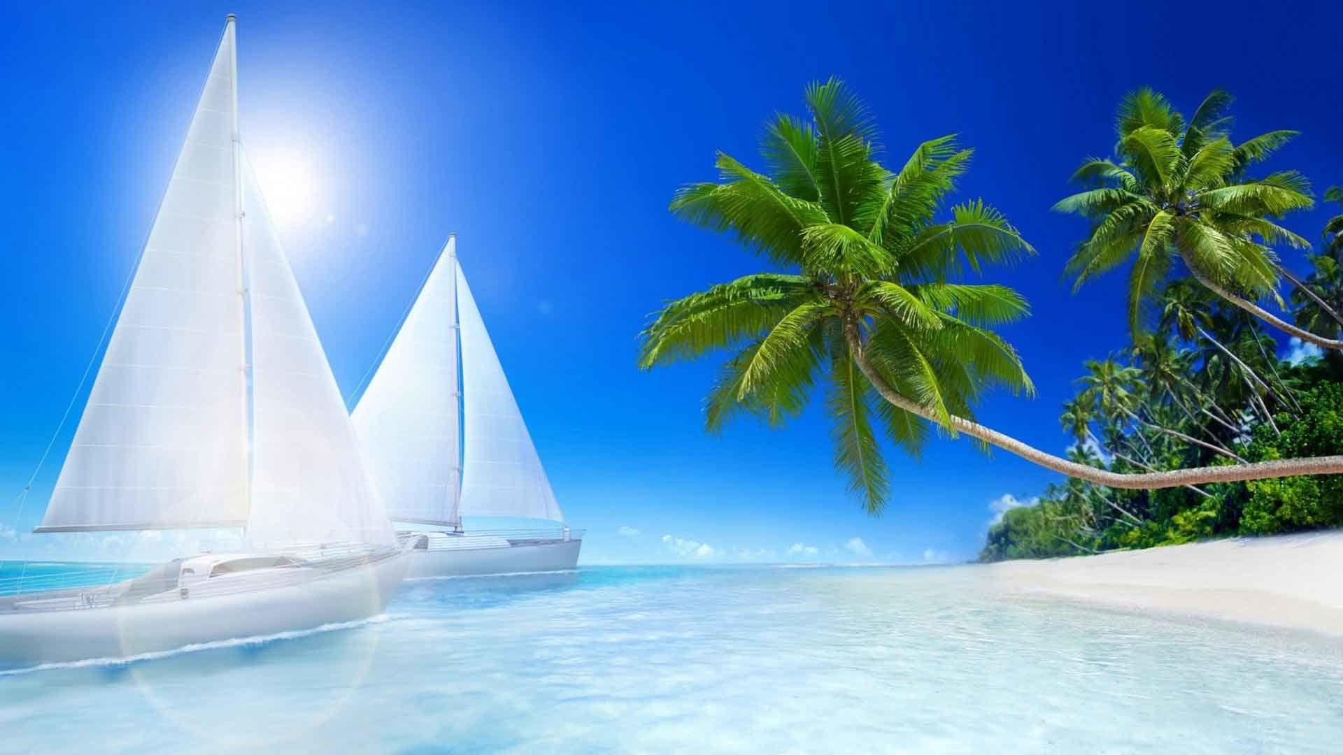 3d Beach Wallpapers Wallpaper Cave