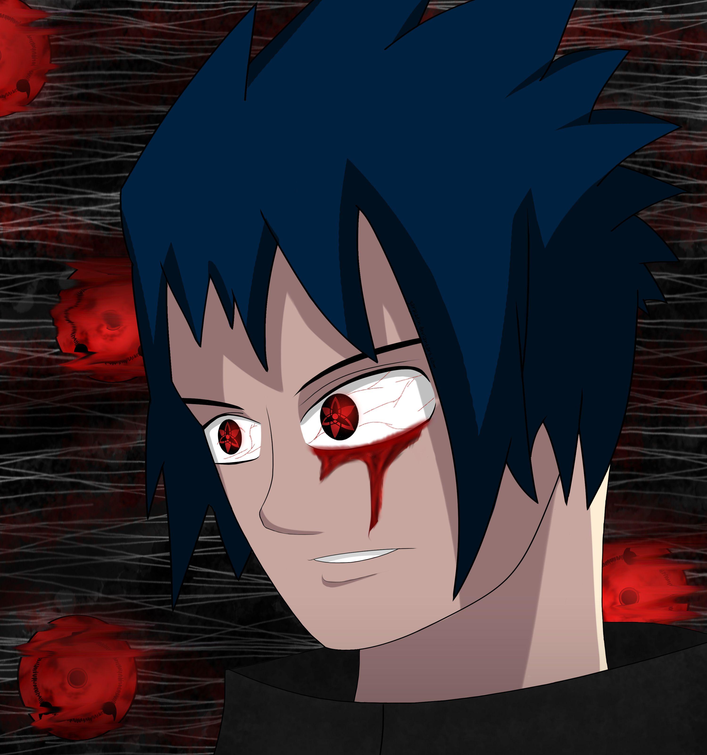 Sasuke Uchiha Mangekyou Sharingan Wallpapers Wallpaper Cave