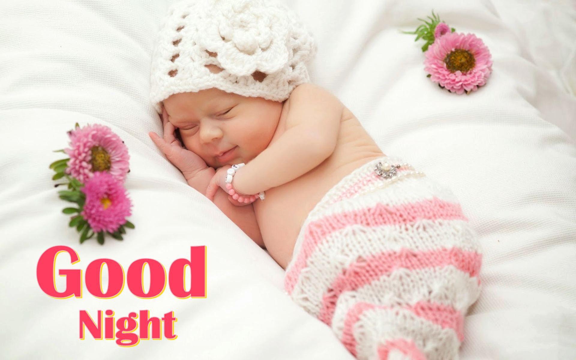 Good Night Cute Baby Wallpaper