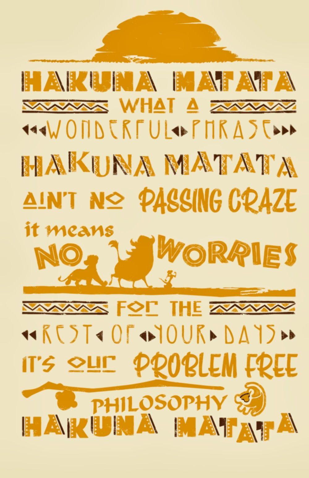 Hakuna Matata Wallpapers Wallpaper Cave