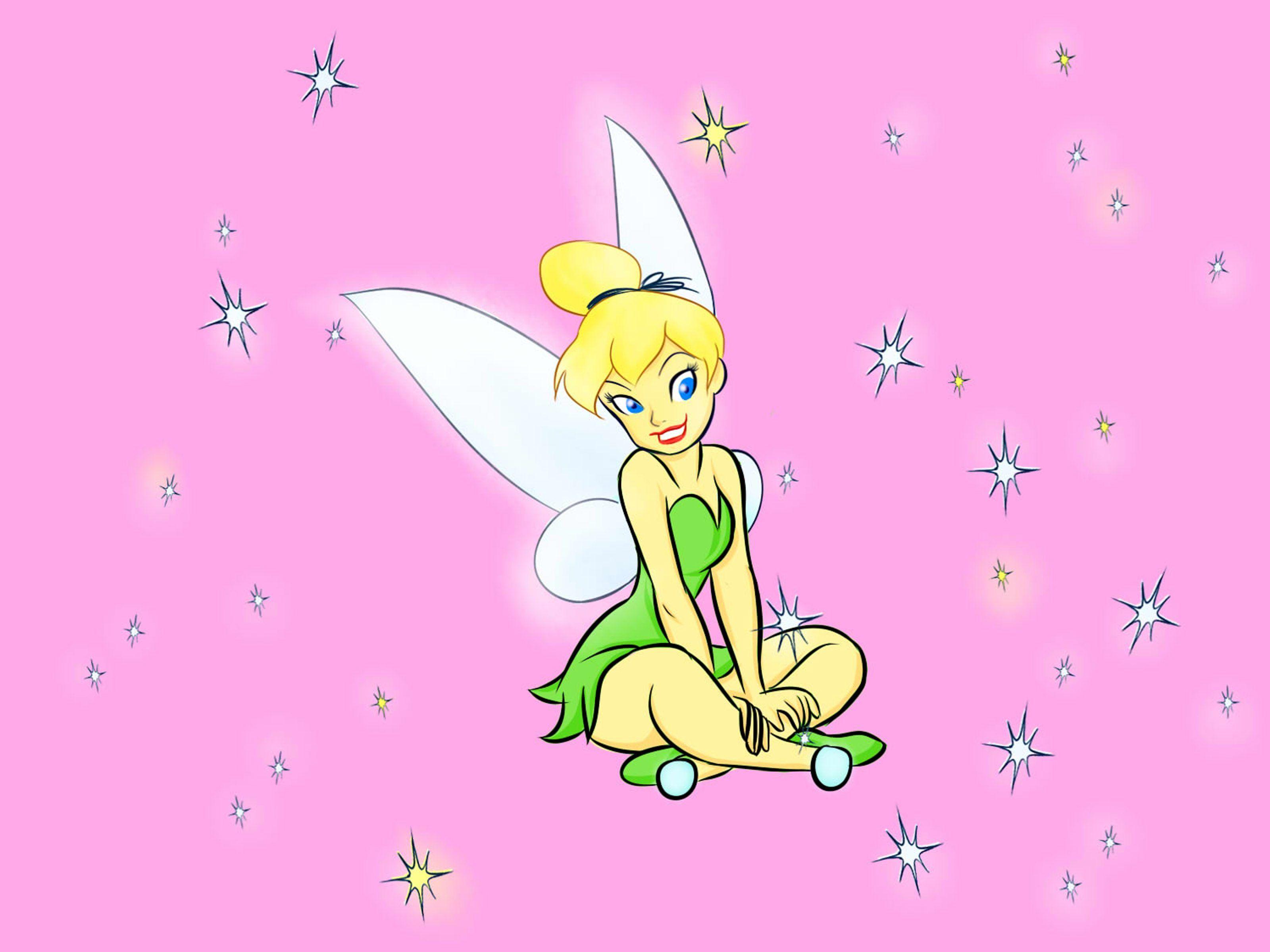 Tinkerbell Pink Backgrounds Wallpaper Cave