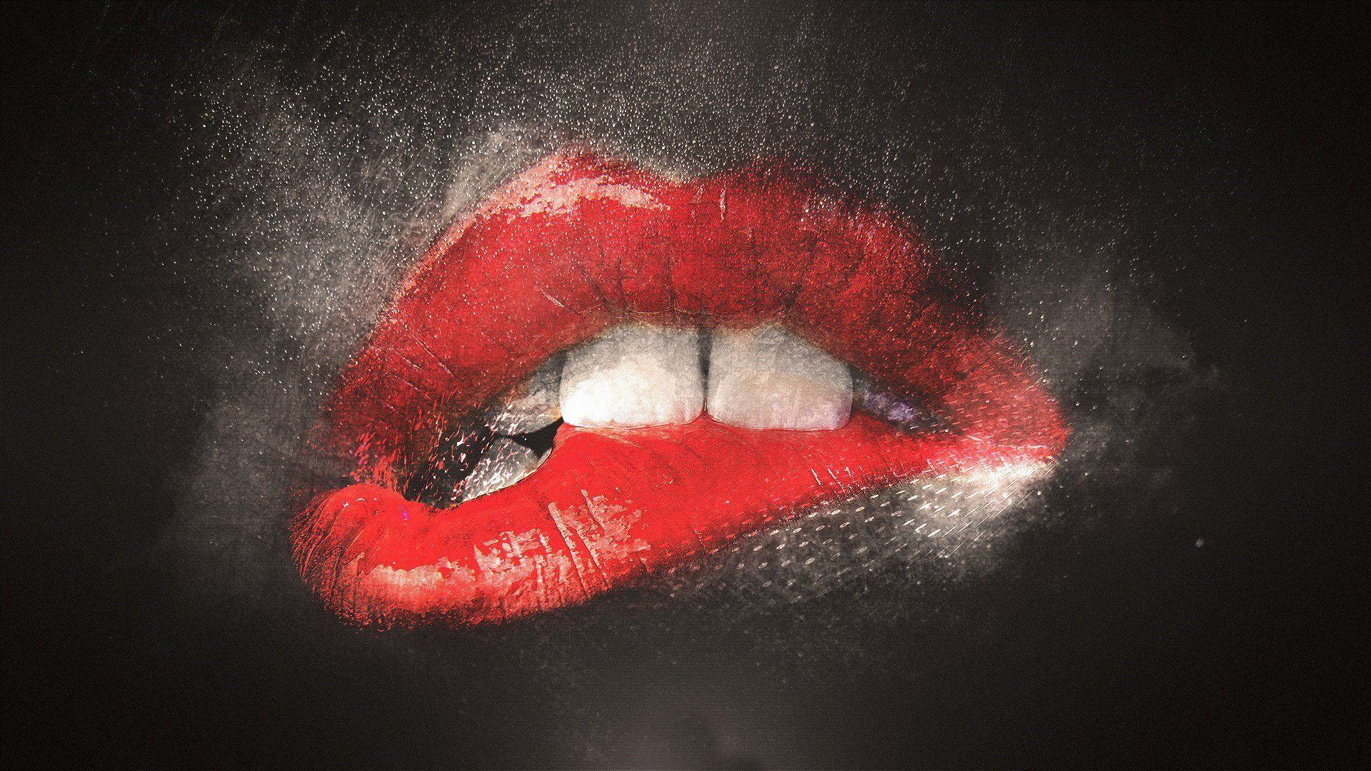 Wallpapers Red Lips Wallpaper Cave