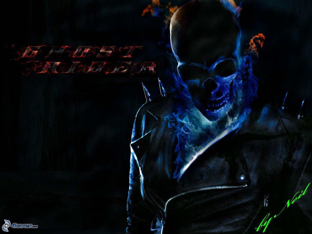 Ghost Rider Blue Flame Wallpapers Wallpaper Cave