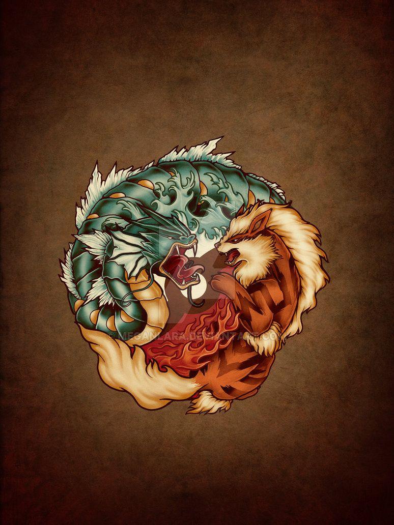 Yin Yang Dragon Tiger Wallpapers Wallpaper Cave