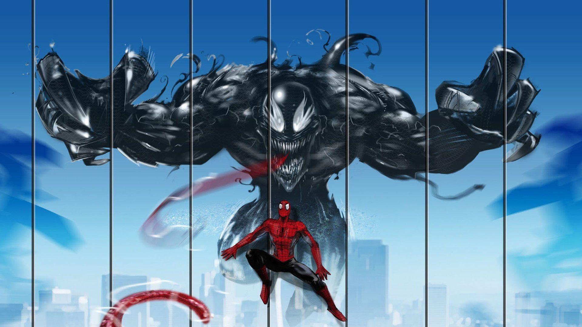 Spiderman Vs Venom Wallpapers Hd Wallpaper Cave