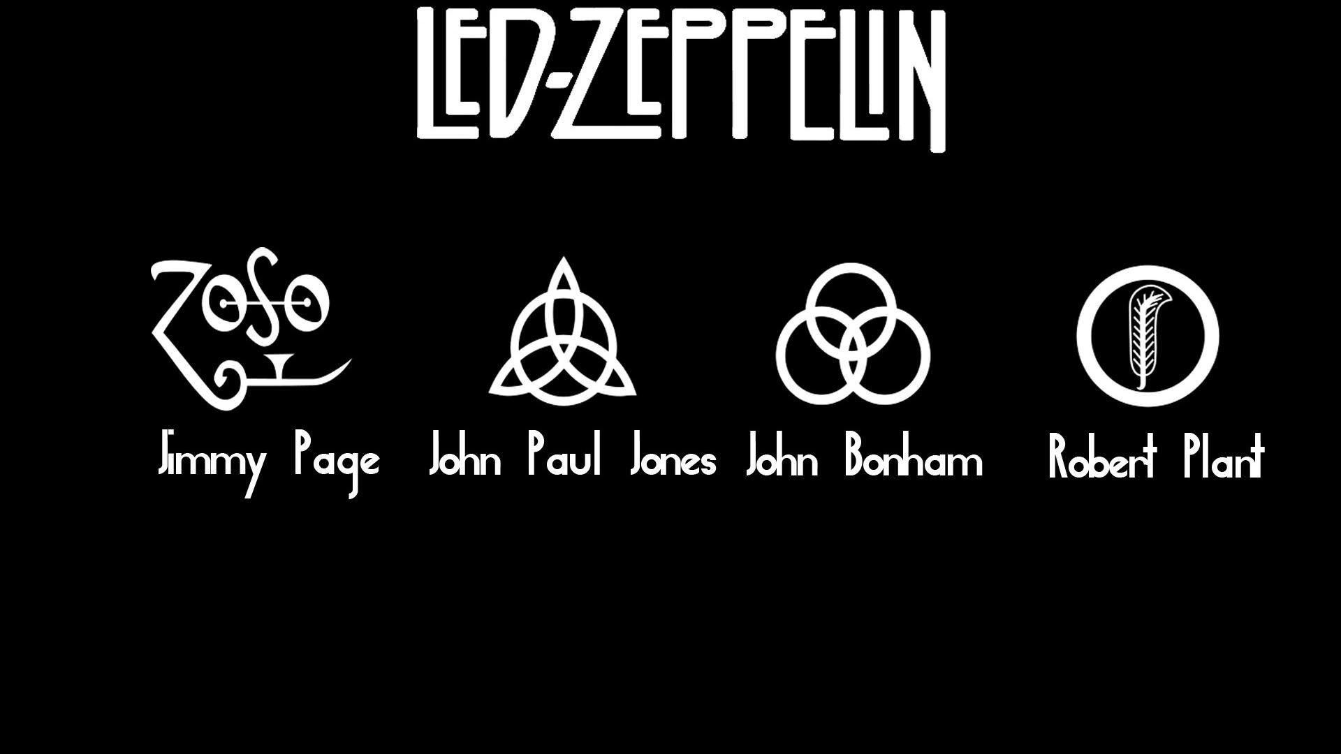 Led Zeppelin Symbols Wallpaper
