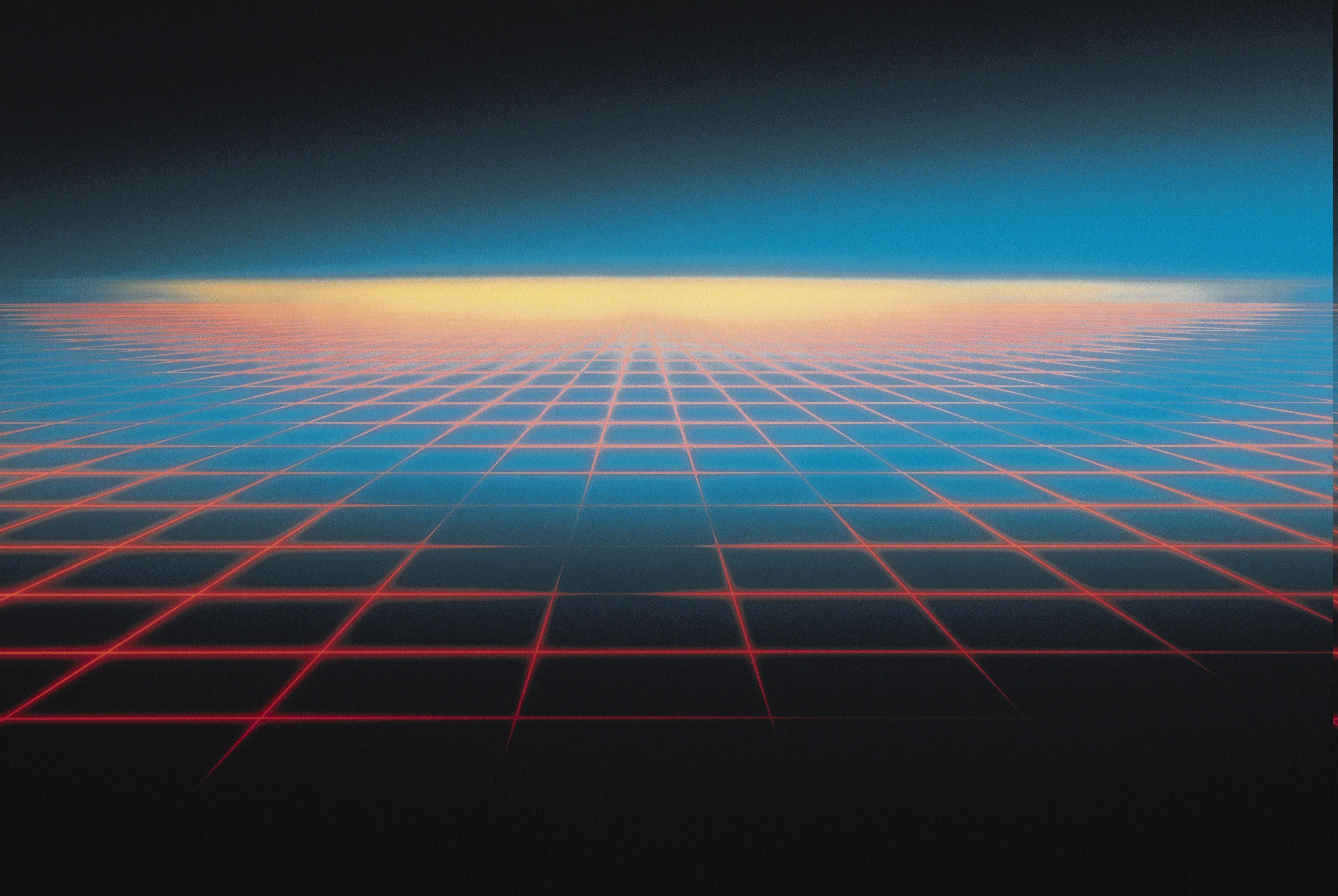 Tron Grid Wallpapers Wallpaper Cave