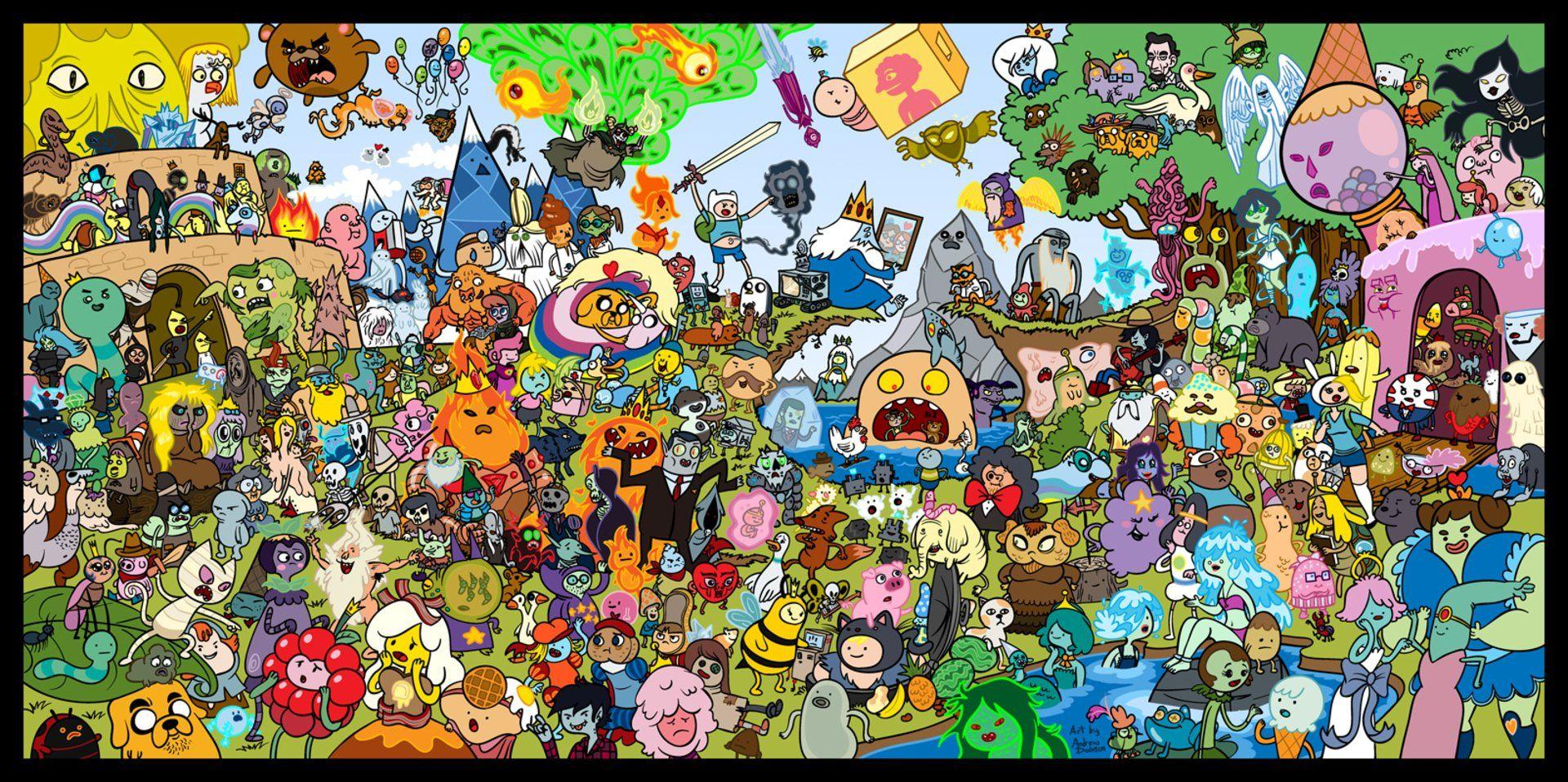 Psychedelic Adventure Time Wallpapers Wallpaper Cave