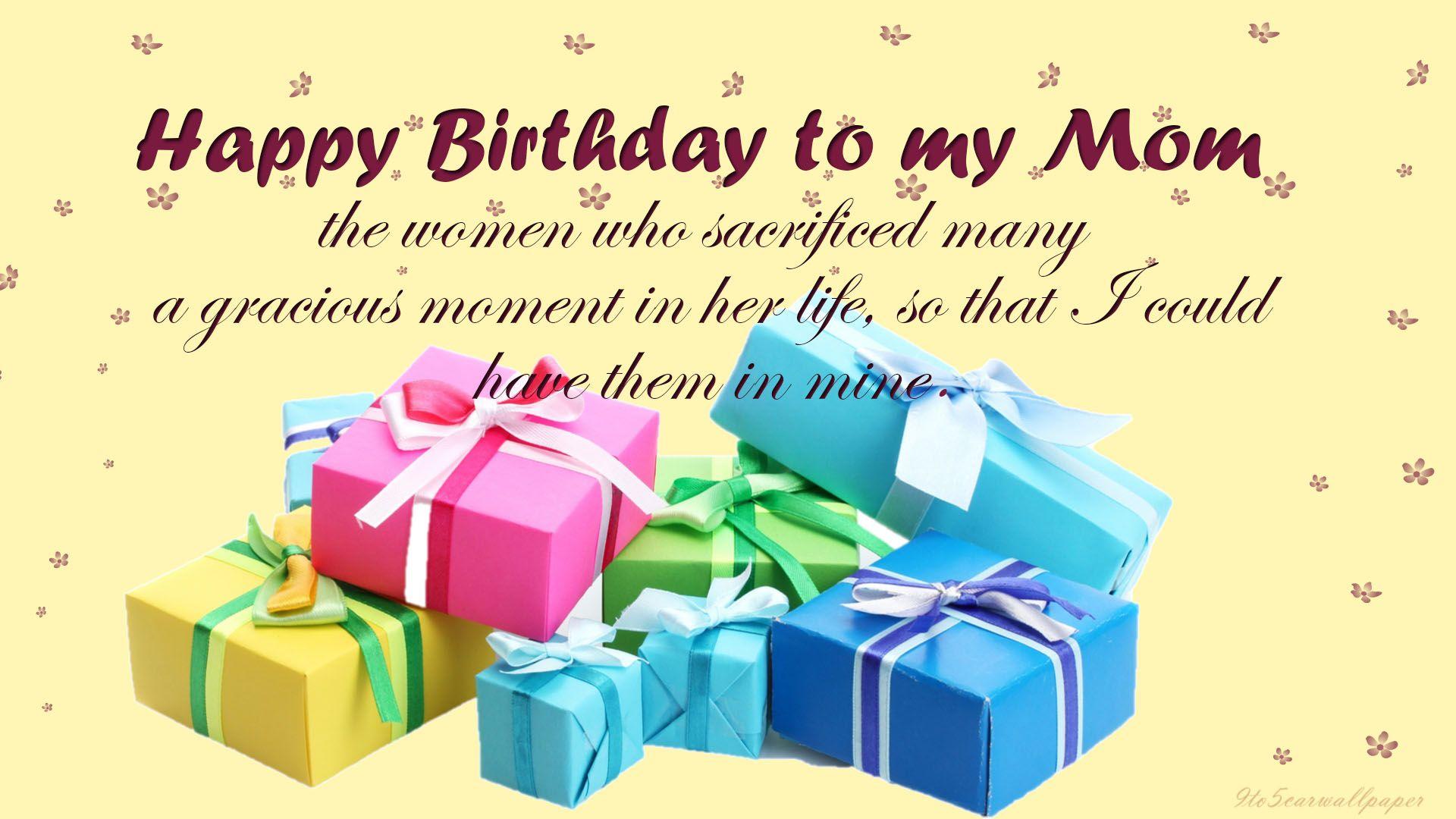 Happy Birthday Mom Wallpapers Wallpaper Cave