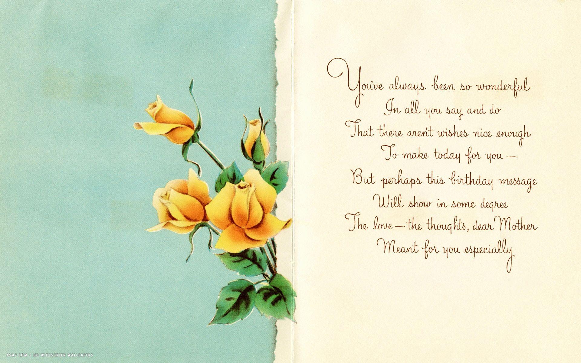 Happy Birthday Mom Wallpapers Wallpaper Cave