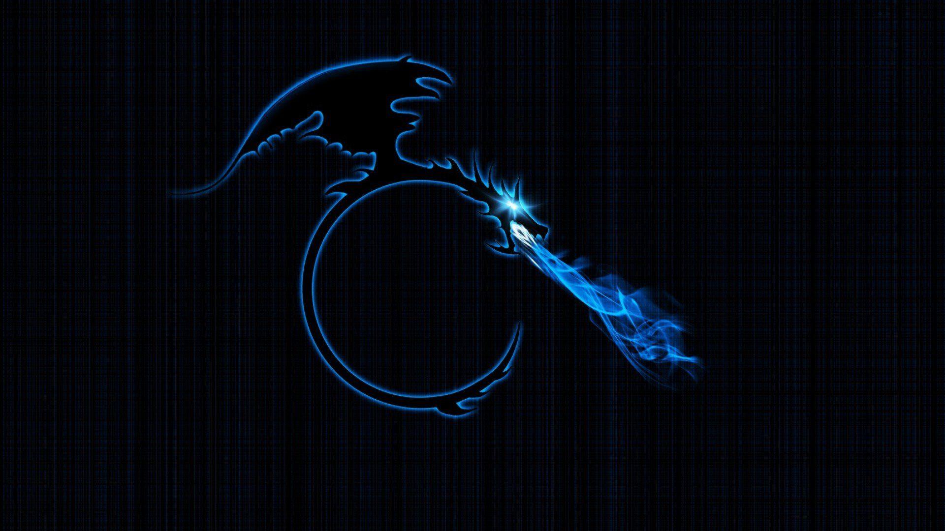 Blue Dragon Symbol Wallpaper