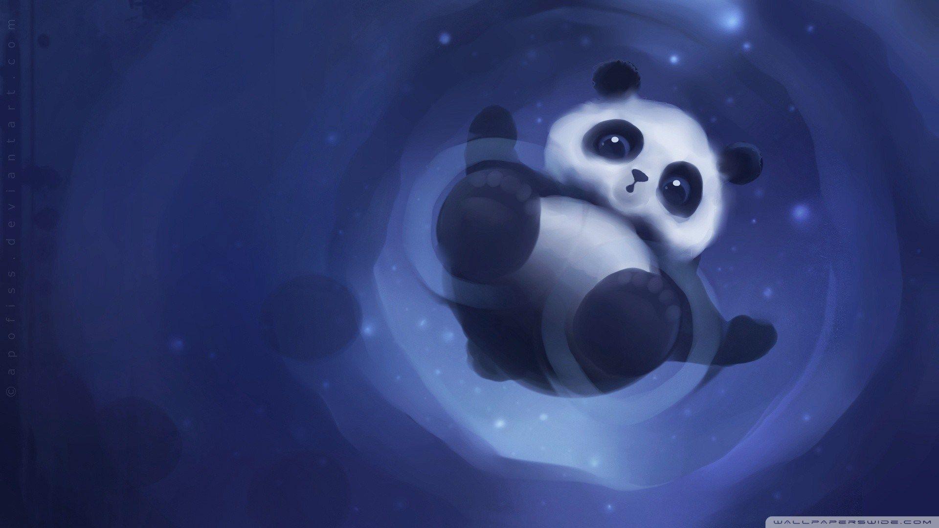Cute Cartoon Panda Wallpapers Wallpaper Cave