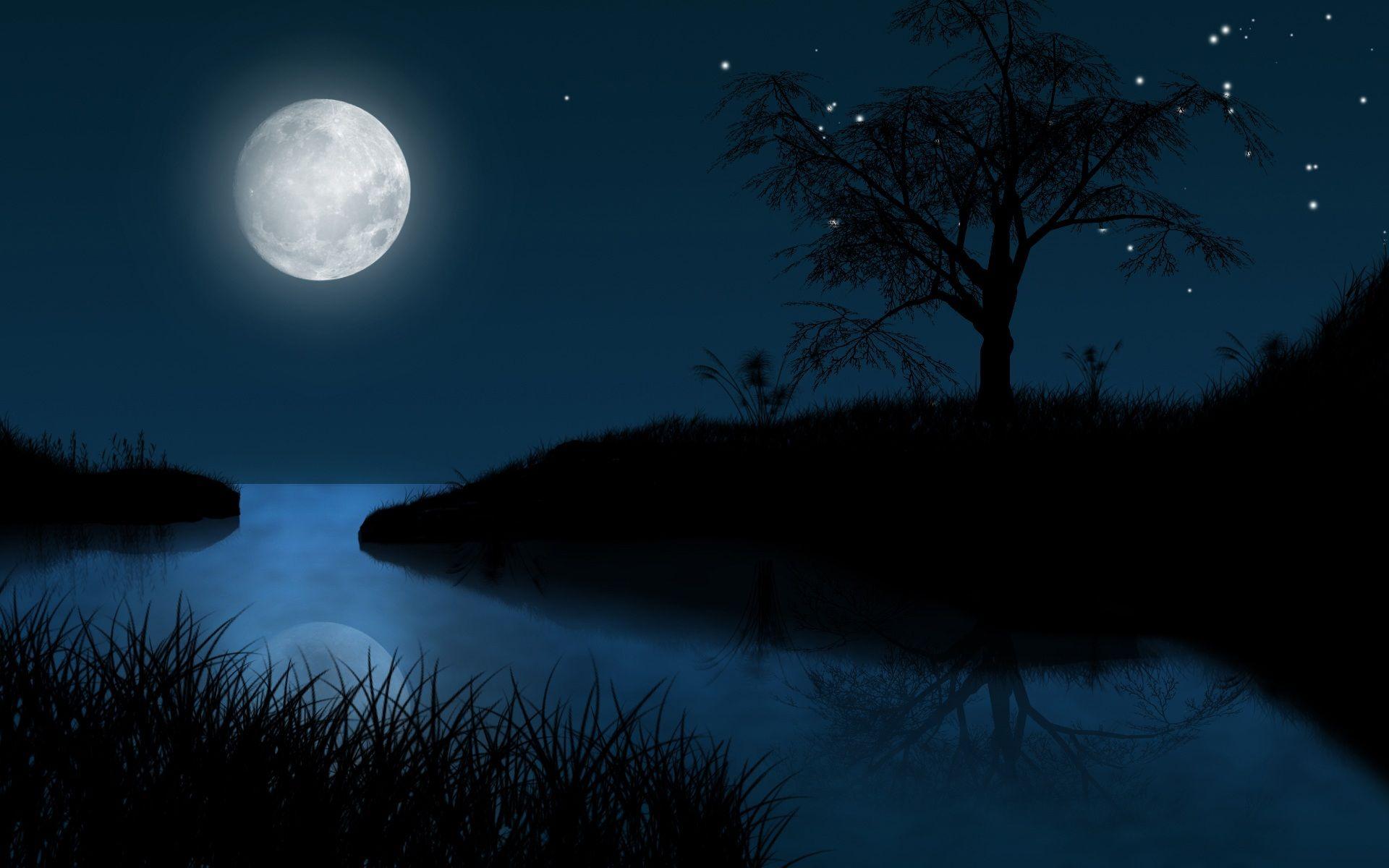 Night Moon Wallpapers Wallpaper Cave