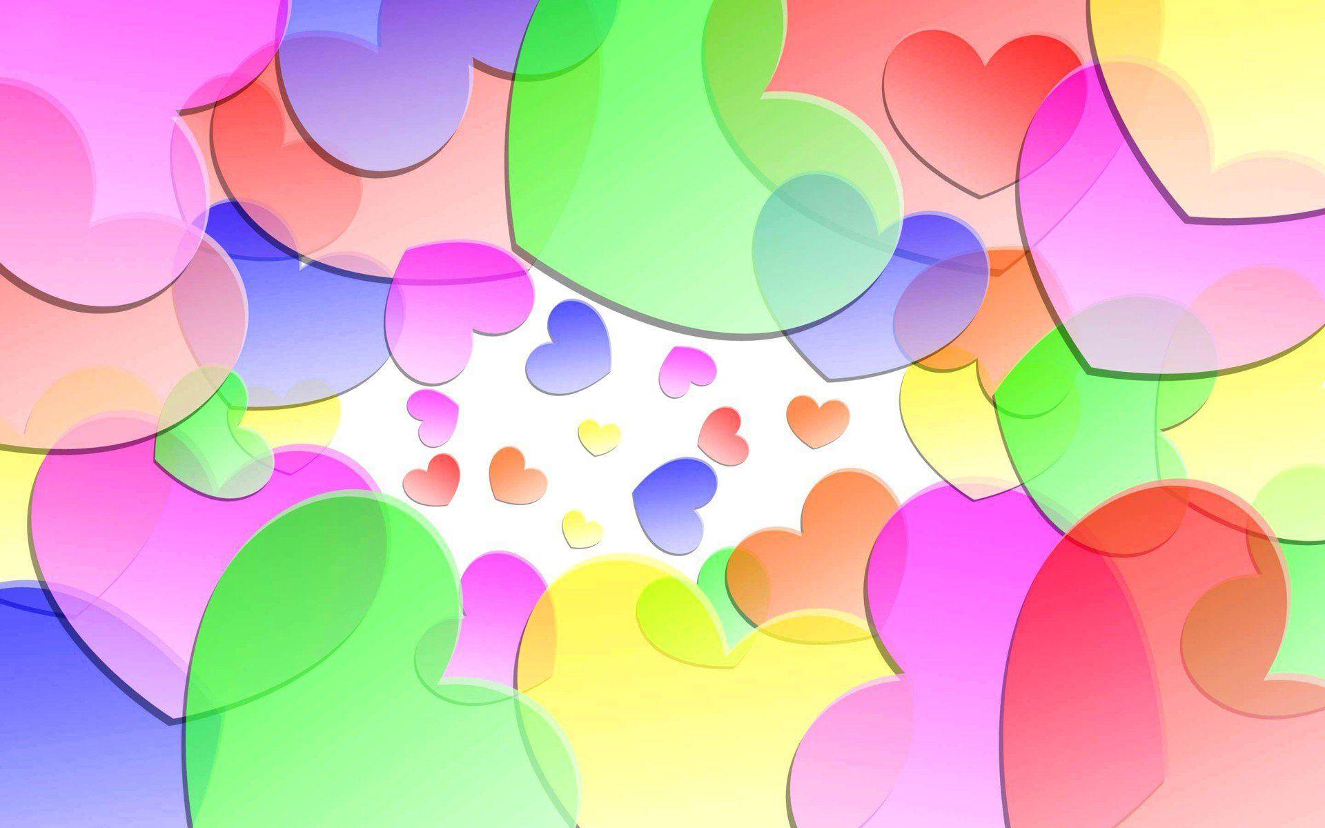 Colorful Heart Wallpapers Wallpaper Cave
