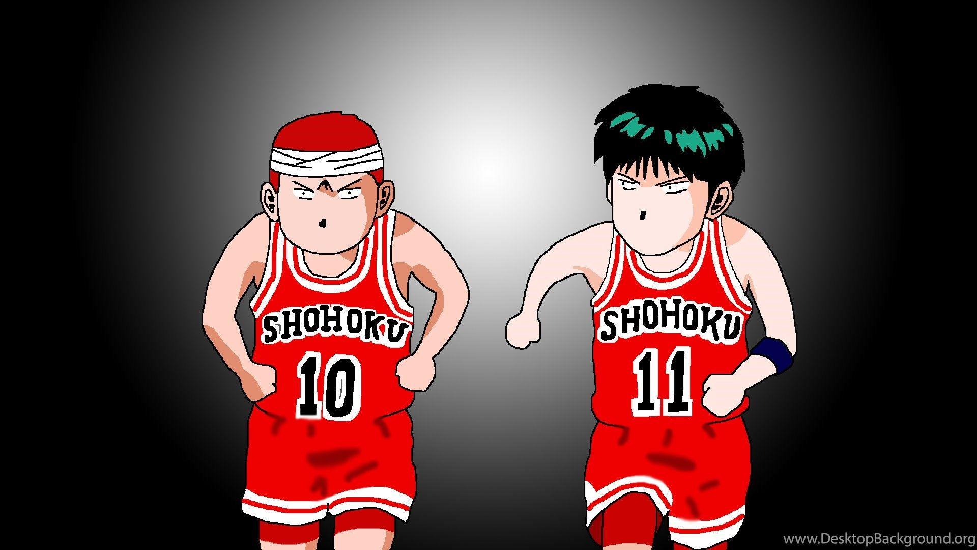 Slam Dunk Anime Black And White Wallpaper