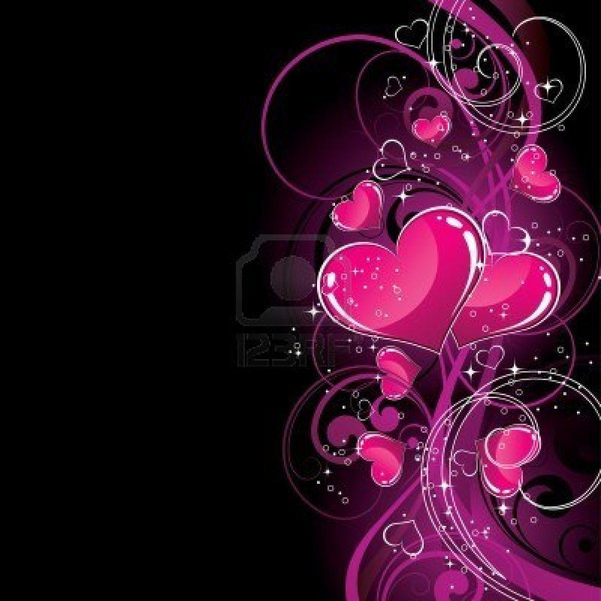 Purple And Black Hearts Wallpapers Wallpaper Cave