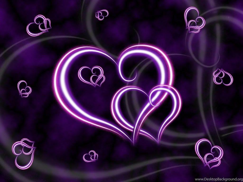 Purple And Black Hearts Wallpapers Wallpaper Cave
