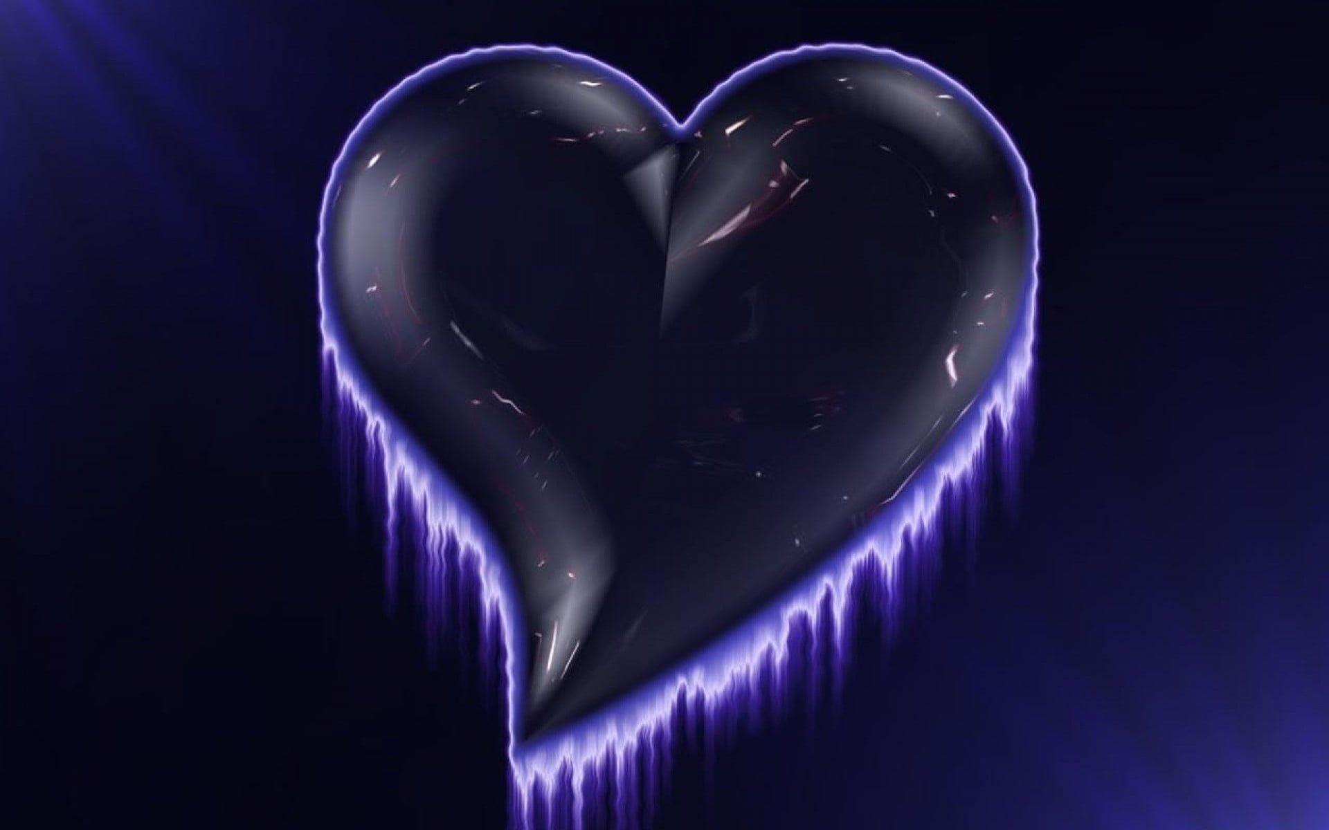 Purple And Black Hearts Wallpapers Wallpaper Cave