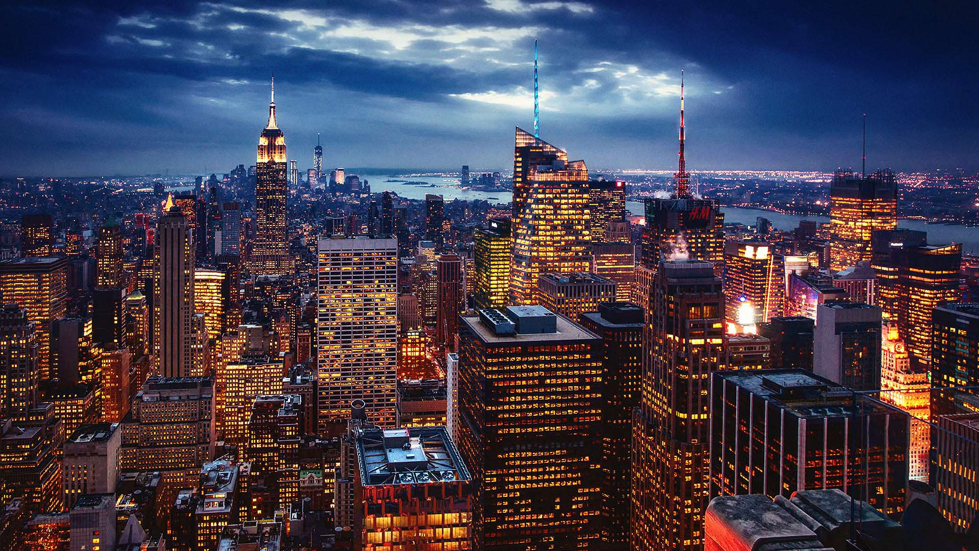 New York At Night Wallpapers Wallpaper Cave