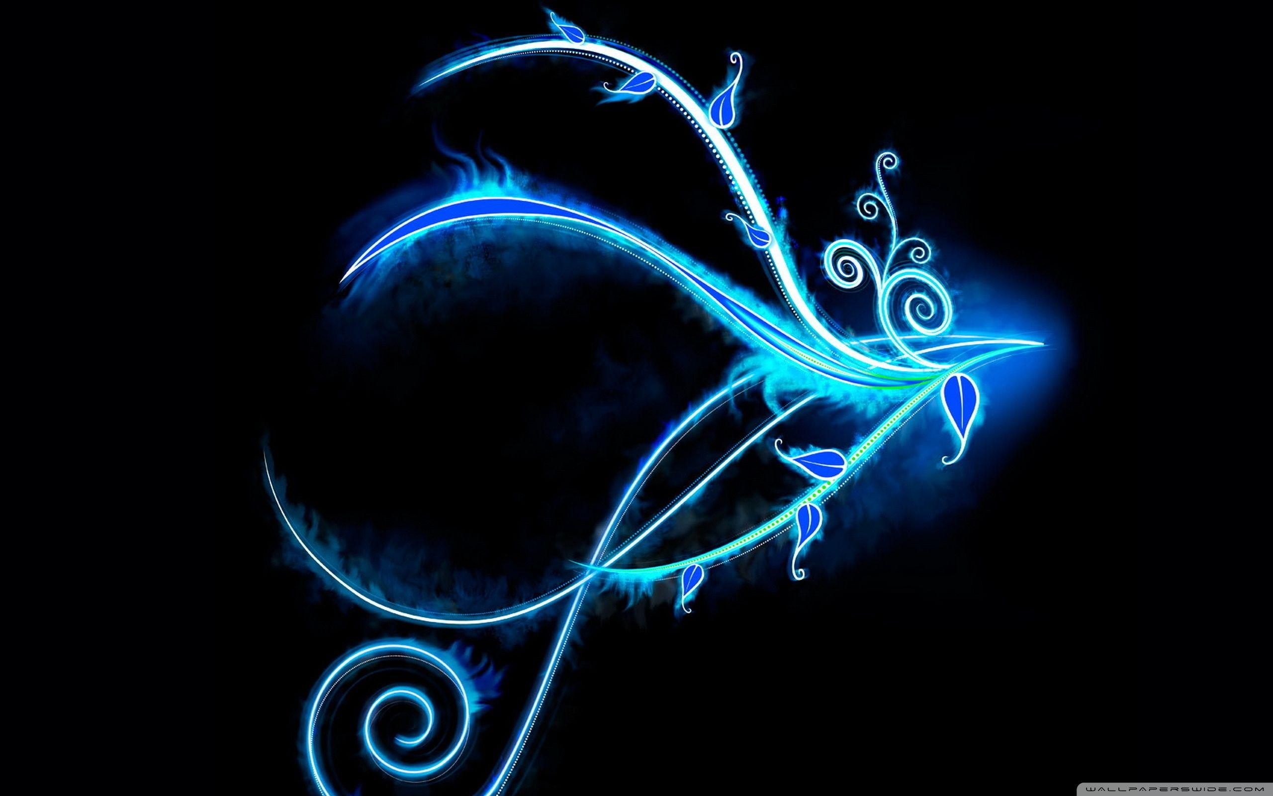Wallpapers Neon Blue Wallpaper Cave