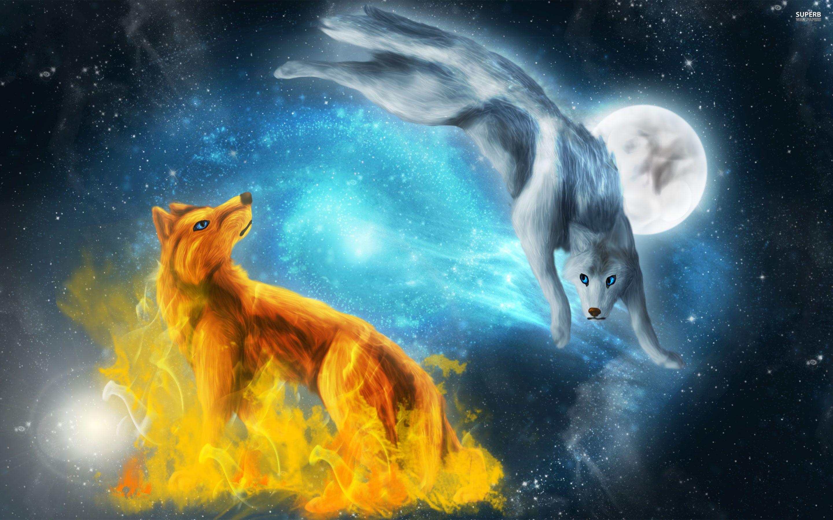 Blue Wolf Wallpapers Wallpaper Cave