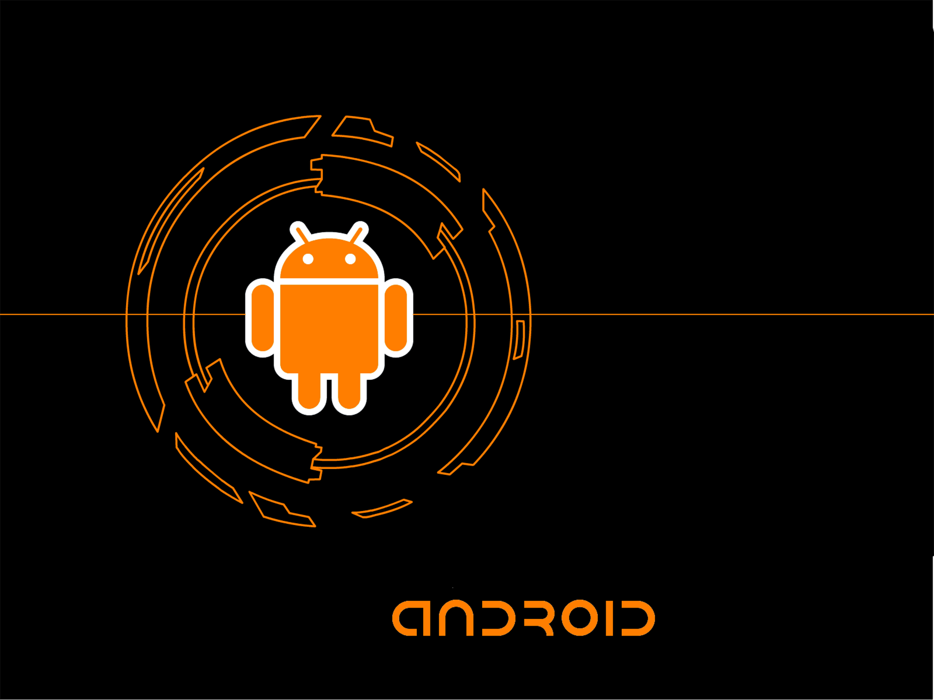 Android Logo Black Background