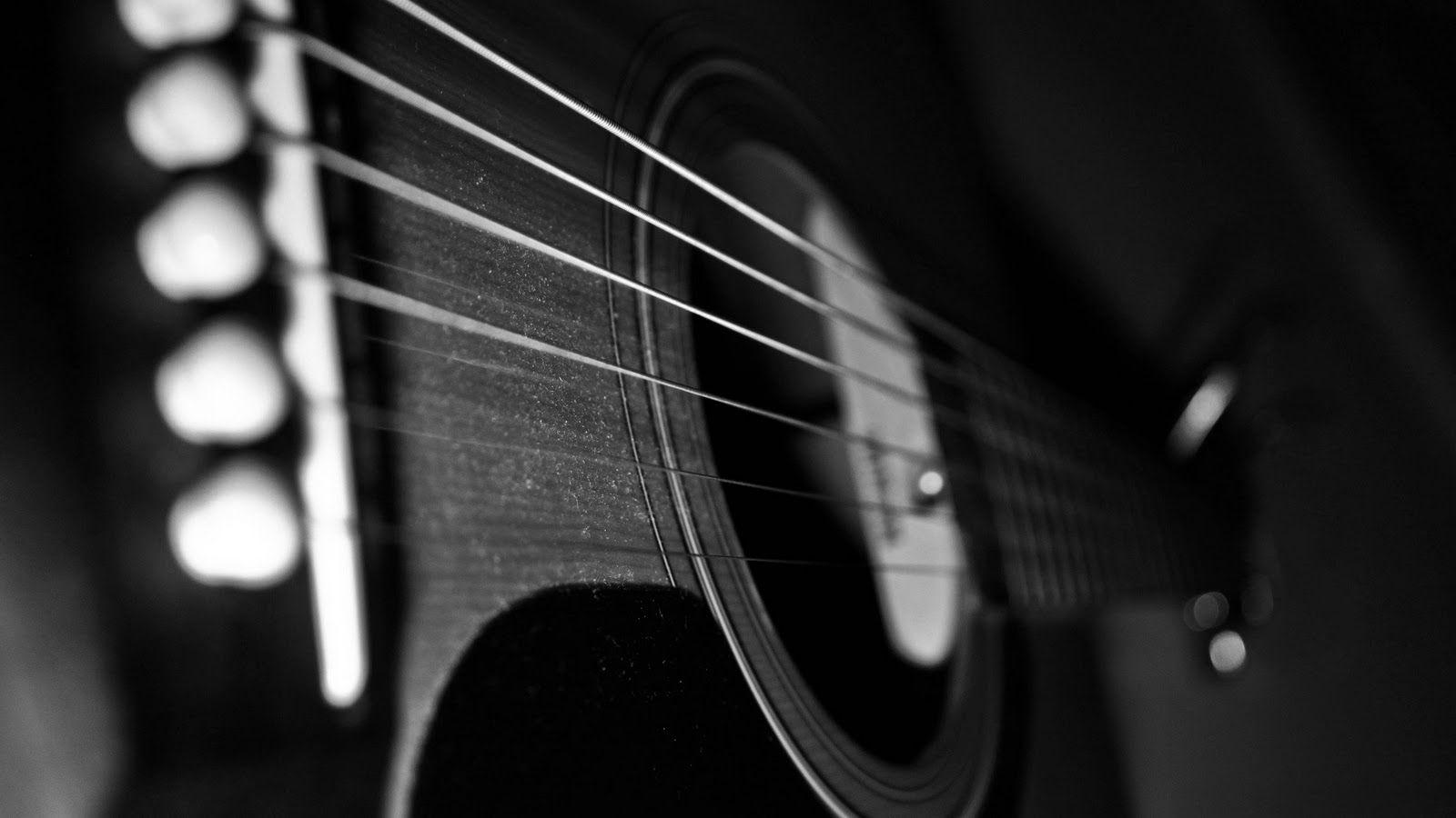 Black Acoustic Guitar Wallpapers Wallpaper Cave