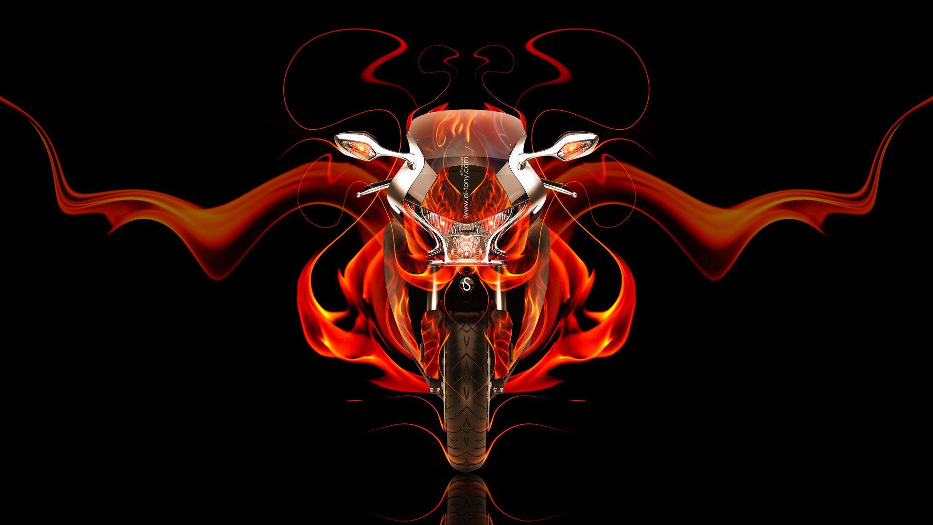 Fire Bike Wallpapers Wallpaper Cave