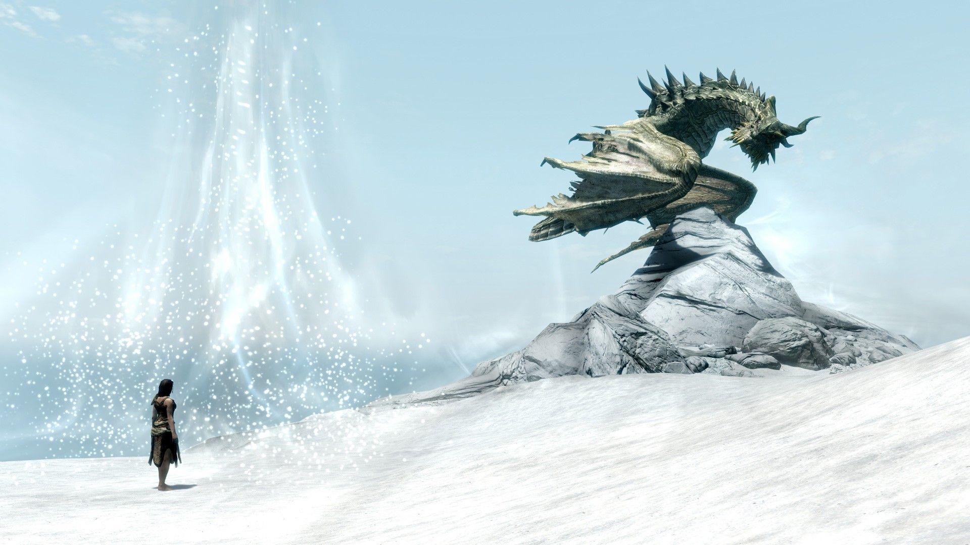 Skyrim Paarthurnax Wallpapers Wallpaper Cave
