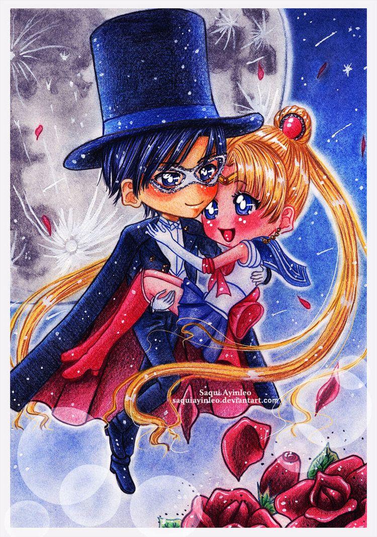Sailor Moon And Tuxedo Mask Wallpapers Wallpaper Cave