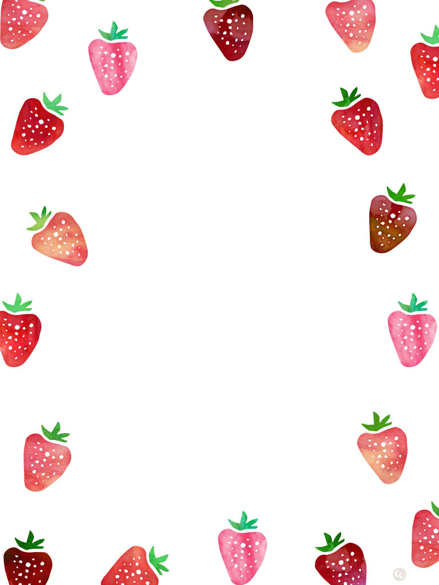 Cute Strawberry Wallpapers Wallpaper Cave